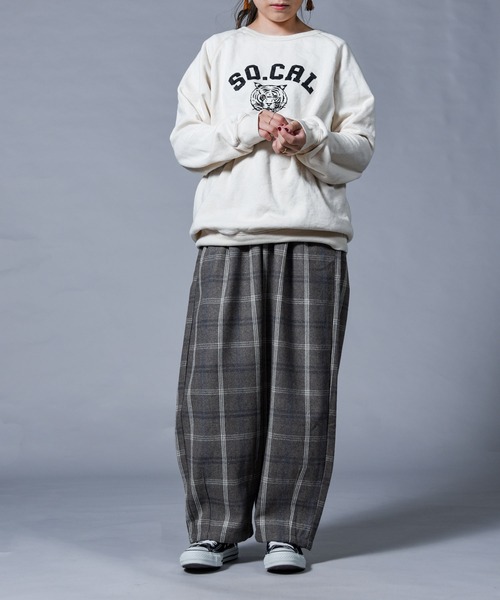 folka（フォルカ）の「【folka（フォルカ）】チェックサーカスパンツ（その他パンツ・レディース・ネイビー/グレー/ブラウン・M/L）」の9枚目の写真