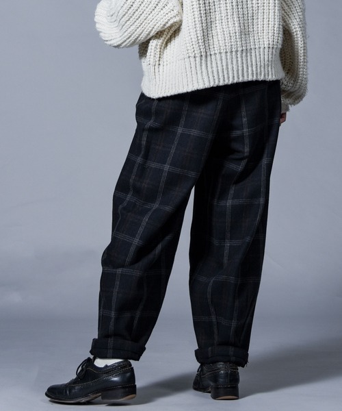 folka（フォルカ）の「【folka（フォルカ）】チェックサーカスパンツ（その他パンツ・レディース・ネイビー/グレー/ブラウン・M/L）」の22枚目の写真