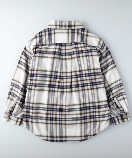 HONEYSUCKLE ROSE（ハニーサックルローズ）の「【HONEYSUCKLE ROSE】ネルチェックＣＰＯシャツ（シャツ/ブラウス・レディース・ライトブラウン/ホワイト×カーキブラウン/ライトベージュ・M/L）」の19枚目の写真