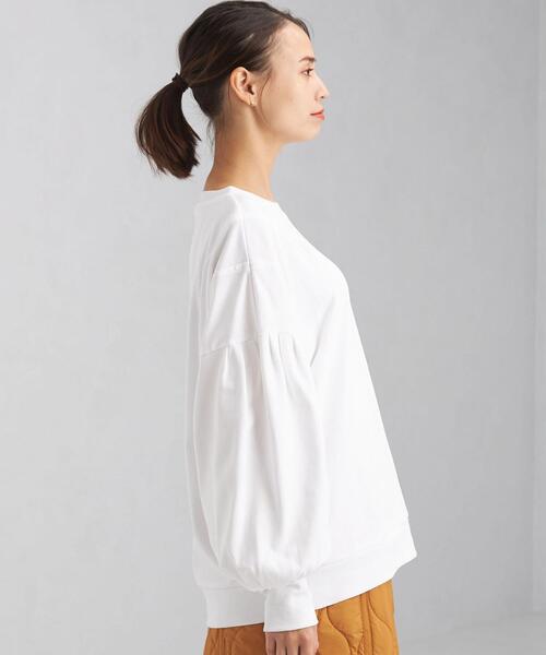 OUTERSUNSET（アウターサンセット）の「【別注】＜OUTERSUNSET life × green label relaxing＞ボリューム スリーブ プルオーバー カットソー（Tシャツ/カットソー・レディース・グレー/オフホワイト・FREE）」の5枚目の写真