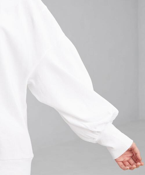 OUTERSUNSET（アウターサンセット）の「【別注】＜OUTERSUNSET life × green label relaxing＞ボリューム スリーブ プルオーバー カットソー（Tシャツ/カットソー・レディース・グレー/オフホワイト・FREE）」の10枚目の写真