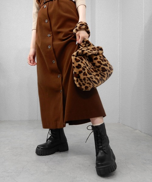 minia(ミニア)の「トラックソールコンバットブーツ ◆(ブーツ・レディース・ブラック/アイボリー・23.5cm/24.5cm/23.0cm/24.0cm)」の7枚目の写真