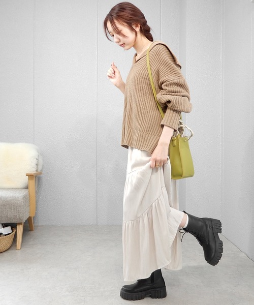 minia(ミニア)の「トラックソールコンバットブーツ ◆(ブーツ・レディース・ブラック/アイボリー・23.5cm/24.5cm/23.0cm/24.0cm)」の11枚目の写真