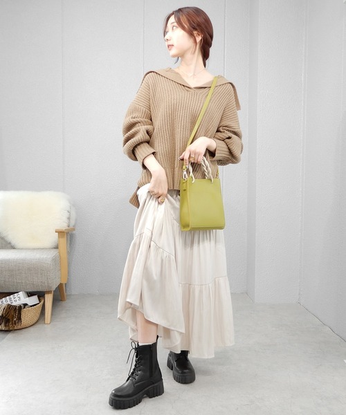 minia(ミニア)の「トラックソールコンバットブーツ ◆(ブーツ・レディース・ブラック/アイボリー・23.5cm/24.5cm/23.0cm/24.0cm)」の12枚目の写真