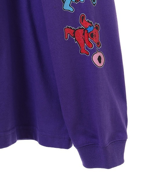 Candy Stripper（キャンディストリッパー）の「//GRATEFUL DEAD×Candy Stripper//SCOOP ICE CREAM DEAD BEAR ロングブーツTシャツ（Tシャツ/カットソー・レディース・ブラック/パープル/オフホワイト・2）」の11枚目の写真