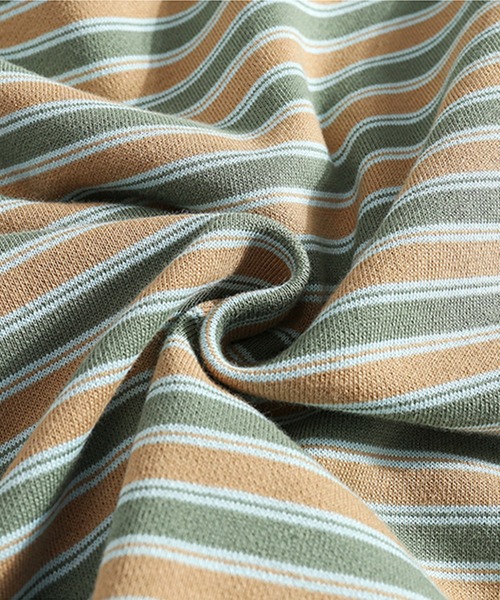 aimoha(アイモハ)の「【aimoha-KIDS-】【新作】韓国子供服 配色ボーダー柄ロングTEE(Tシャツ/カットソー・キッズ・レッド/グリーン・110/140/120/90/100/130)」の8枚目の写真