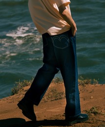 Levi's(R) RED CROPPED ワイドレッグ AZURITE RINSE