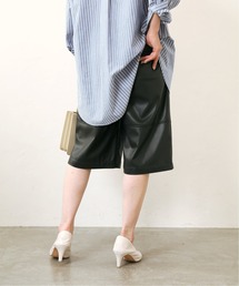 Simplicite | ヴィーガンレザーハーフパンツ◆(その他パンツ)