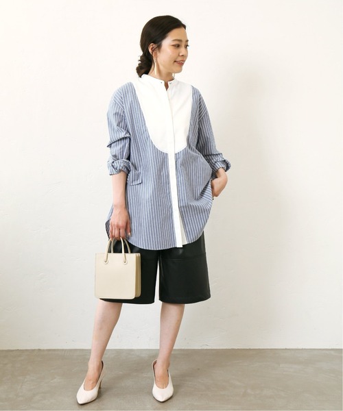 Simplicite（サンプリシテ）の「ヴィーガンレザーハーフパンツ◆（その他パンツ・レディース・ブラック・FREE）」の4枚目の写真