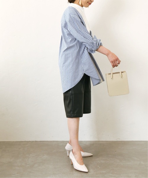 Simplicite（サンプリシテ）の「ヴィーガンレザーハーフパンツ◆（その他パンツ・レディース・ブラック・FREE）」の7枚目の写真