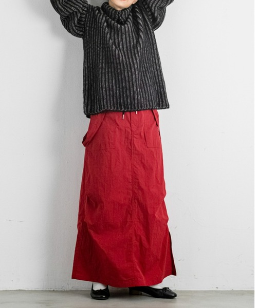 Libra Cue（リブラ キュー）の「ライトコットンジャンパースカート（ジャンパースカート・レディース・ブラック/カーキ/レッド・FREE）」の3枚目の写真