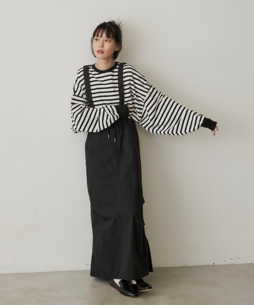 Libra Cue（リブラ キュー）の「ライトコットンジャンパースカート（ジャンパースカート・レディース・ブラック/カーキ/レッド・FREE）」の20枚目の写真