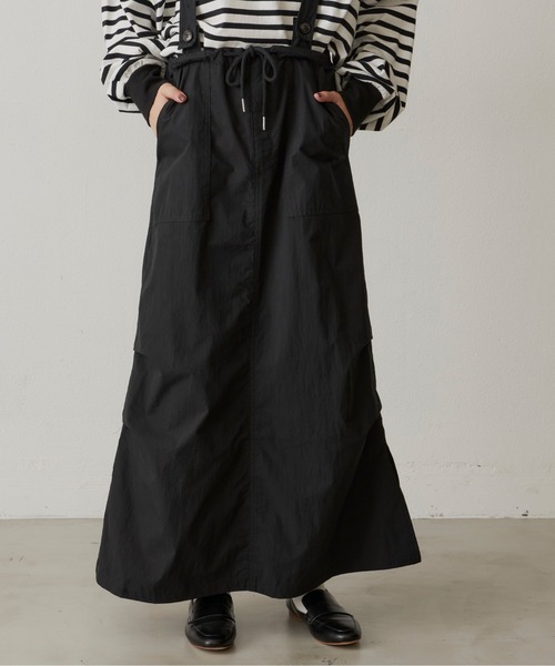 Libra Cue（リブラ キュー）の「ライトコットンジャンパースカート（ジャンパースカート・レディース・ブラック/カーキ/レッド・FREE）」の8枚目の写真