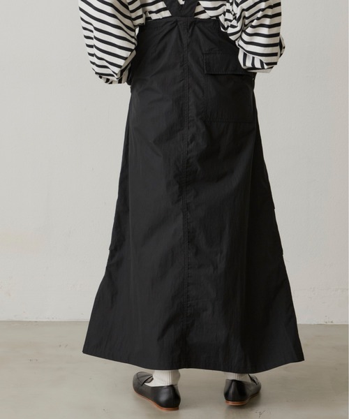 Libra Cue（リブラ キュー）の「ライトコットンジャンパースカート（ジャンパースカート・レディース・ブラック/カーキ/レッド・FREE）」の4枚目の写真