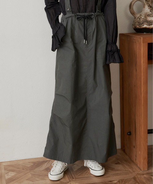 Libra Cue（リブラ キュー）の「ライトコットンジャンパースカート（ジャンパースカート・レディース・ブラック/カーキ/レッド・FREE）」の18枚目の写真