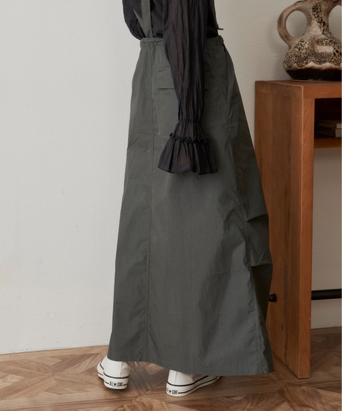 Libra Cue（リブラ キュー）の「ライトコットンジャンパースカート（ジャンパースカート・レディース・ブラック/カーキ/レッド・FREE）」の14枚目の写真