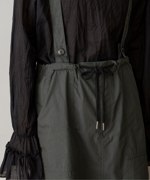 Libra Cue（リブラ キュー）の「ライトコットンジャンパースカート（ジャンパースカート・レディース・ブラック/カーキ/レッド・FREE）」の10枚目の写真