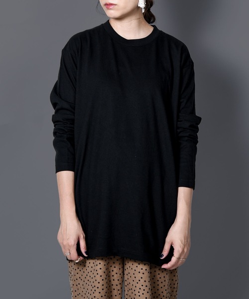 Printstar（プリントスター）の「3-5.6oz Standard Toms Long Sleeve Tee /5.6オンス/トムス/長袖無地Tシャツ / 無地ロンT（Tシャツ/カットソー・レディース・ホワイト/ブラック/オレンジ/杢グレー/バーガンディー/ライトピンク・S/M/L）」の3枚目の写真