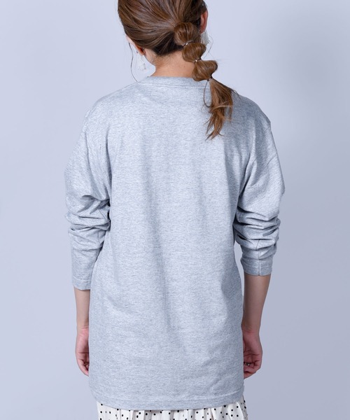 Printstar（プリントスター）の「3-5.6oz Standard Toms Long Sleeve Tee /5.6オンス/トムス/長袖無地Tシャツ / 無地ロンT（Tシャツ/カットソー・レディース・ホワイト/ブラック/オレンジ/杢グレー/バーガンディー/ライトピンク・S/M/L）」の16枚目の写真