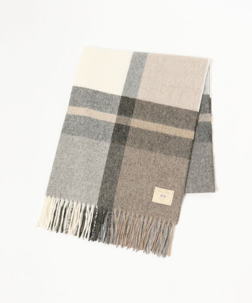 Ray BEAMS（レイビームス）の「Ray BEAMS / MOON チェック ストール（ストール/ショール・レディース・パープル/ナチュラル/ブラウン系その他3・ONE SIZE）」の6枚目の写真