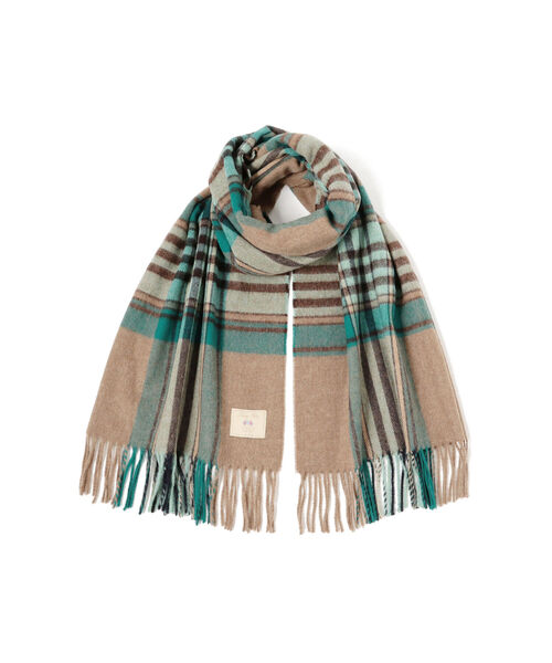 Ray BEAMS（レイビームス）の「Ray BEAMS / MOON チェック ストール（ストール/ショール・レディース・パープル/ナチュラル/ブラウン系その他3・ONE SIZE）」の15枚目の写真