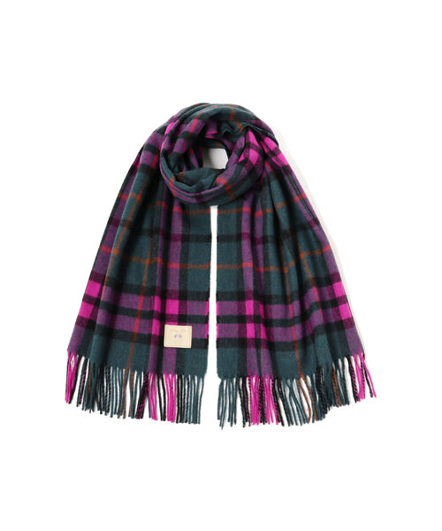 Ray BEAMS（レイビームス）の「Ray BEAMS / MOON チェック ストール（ストール/ショール・レディース・パープル/ナチュラル/ブラウン系その他3・ONE SIZE）」の10枚目の写真