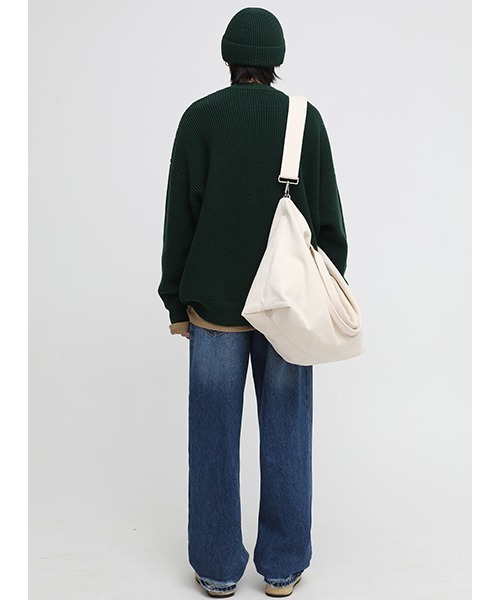 MASONPRINCE（メイソンプリンス）の「【MASONPRINCE】5 color oversized front brand logo knit MY2030（ニット/セーター・メンズ・レッド/ブラウン/グレー/ブラック/グリーン・L/S/M）」の12枚目の写真