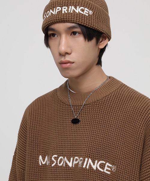 MASONPRINCE（メイソンプリンス）の「【MASONPRINCE】5 color oversized front brand logo knit MY2030（ニット/セーター・メンズ・レッド/ブラウン/グレー/ブラック/グリーン・L/S/M）」の18枚目の写真