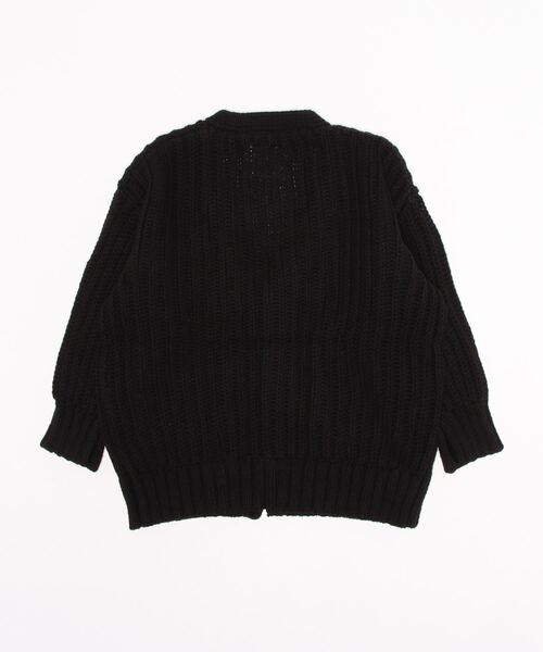 Smoothy（スムージー）の「Smoothy Knit cardigan / スムージー ニットカーディガン（カーディガン/ボレロ・キッズ・ブラック/ベージュ・M/XL/S/L）」の3枚目の写真