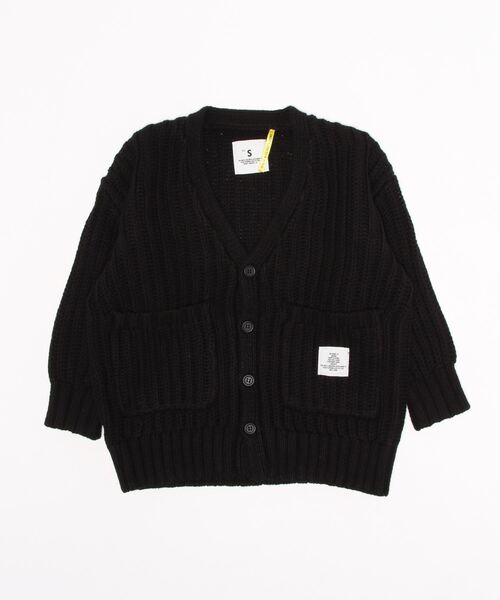 Smoothy（スムージー）の「Smoothy Knit cardigan / スムージー ニットカーディガン（カーディガン/ボレロ・キッズ・ブラック/ベージュ・M/XL/S/L）」の7枚目の写真