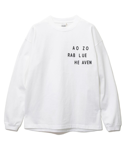 AOZORA（アオゾラ）の「AOZORA/アオゾラ　カモメ＆ロゴ ロングTEE（Tシャツ/カットソー・メンズ・ブラック/ホワイト・LARGE/X-LARGE/MEDIUM）」の2枚目の写真
