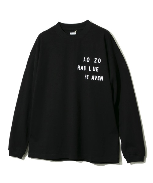 AOZORA（アオゾラ）の「AOZORA/アオゾラ　カモメ＆ロゴ ロングTEE（Tシャツ/カットソー・メンズ・ブラック/ホワイト・LARGE/X-LARGE/MEDIUM）」の10枚目の写真