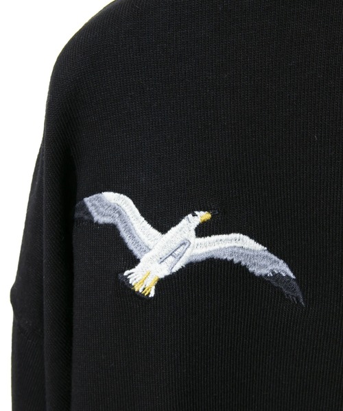 AOZORA（アオゾラ）の「AOZORA/アオゾラ　カモメ＆ロゴ ロングTEE（Tシャツ/カットソー・メンズ・ブラック/ホワイト・LARGE/X-LARGE/MEDIUM）」の16枚目の写真