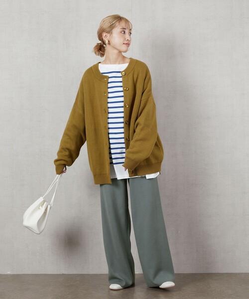 FREAK'S STORE（フリークスストア）の「【WEB限定】ワイドイージーニットパンツ（その他パンツ・レディース・ブラック/ベージュ/パープル/レッド/オレンジ/ブルー/グリーン/ナチュラル・SMALL/MEDIUM）」の18枚目の写真