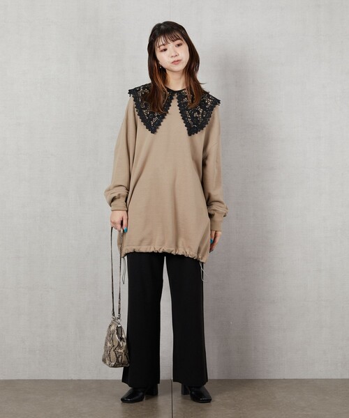 FREAK'S STORE（フリークスストア）の「【WEB限定】ワイドイージーニットパンツ（その他パンツ・レディース・ブラック/ベージュ/パープル/レッド/オレンジ/ブルー/グリーン/ナチュラル・SMALL/MEDIUM）」の11枚目の写真