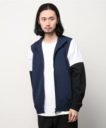 【United Athle】コットンライクブロッキングカラー ナイロン トラック ジャケット ※7210