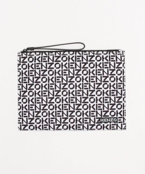 KENZO(ケンゾー)の「ラージクラッチ KENZO Repeat(クラッチバッグ・メンズ・ブルー系その他/ベージュ系その他・ONE SIZE)」の1枚目の写真