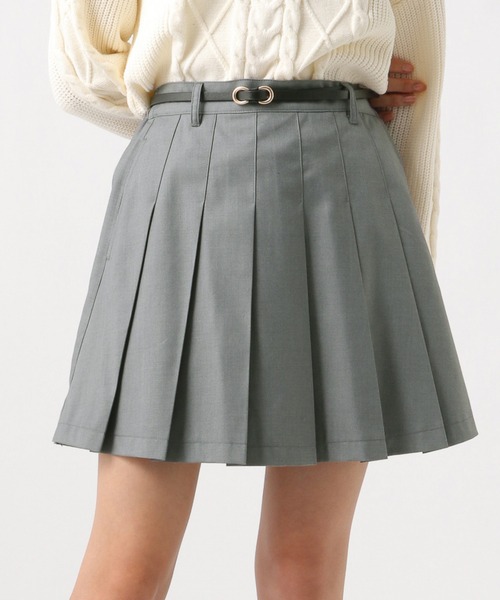 repipi armario（レピピ アルマリオ）の「ベルト付きプリーツスカート（スカート・キッズ・チャコールグレー/ブラック/ブラウン/ミント/シルバー/グレー/グレー系その他・SMALL/MEDIUM/LARGE）」の7枚目の写真