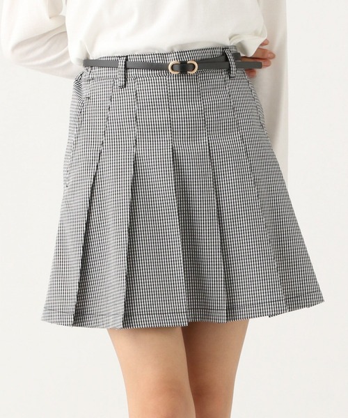 repipi armario（レピピ アルマリオ）の「ベルト付きプリーツスカート（スカート・キッズ・チャコールグレー/ブラック/ブラウン/ミント/シルバー/グレー/グレー系その他・SMALL/MEDIUM/LARGE）」の3枚目の写真