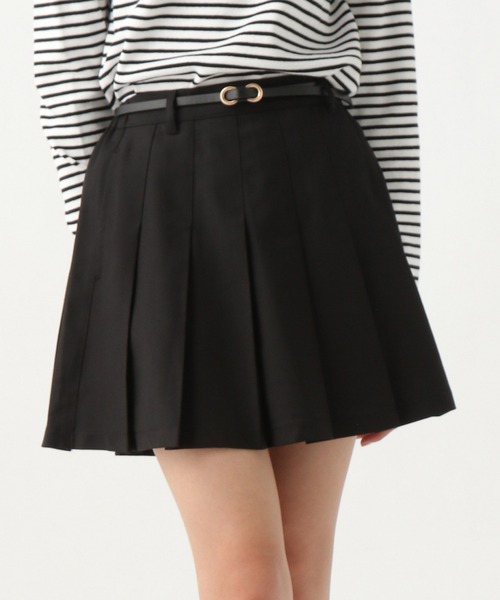 repipi armario（レピピ アルマリオ）の「ベルト付きプリーツスカート（スカート・キッズ・チャコールグレー/ブラック/ブラウン/ミント/シルバー/グレー/グレー系その他・SMALL/MEDIUM/LARGE）」の2枚目の写真