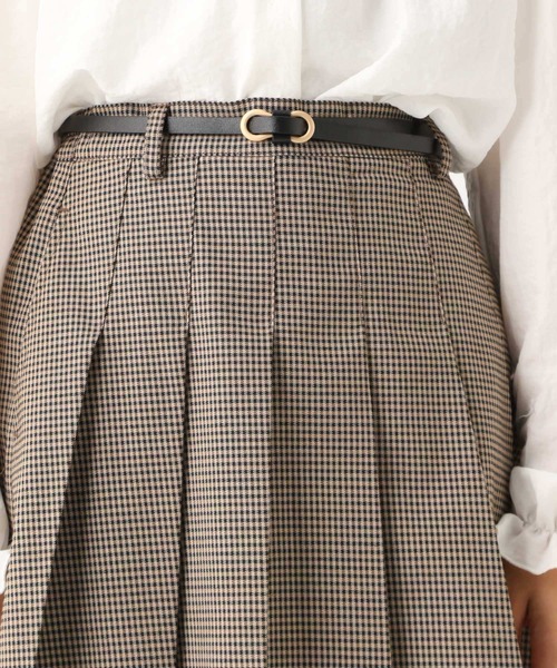 repipi armario（レピピ アルマリオ）の「ベルト付きプリーツスカート（スカート・キッズ・チャコールグレー/ブラック/ブラウン/ミント/シルバー/グレー/グレー系その他・SMALL/MEDIUM/LARGE）」の10枚目の写真