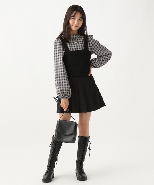 repipi armario（レピピ アルマリオ）の「ベルト付きプリーツスカート（スカート・キッズ・チャコールグレー/ブラック/ブラウン/ミント/シルバー/グレー/グレー系その他・SMALL/MEDIUM/LARGE）」の12枚目の写真