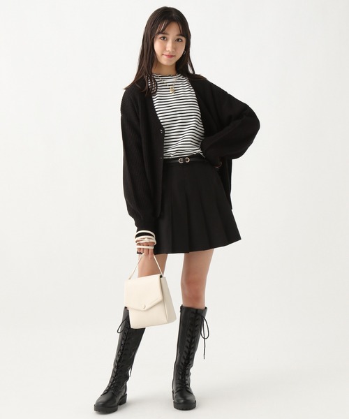 repipi armario（レピピ アルマリオ）の「ベルト付きプリーツスカート（スカート・キッズ・チャコールグレー/ブラック/ブラウン/ミント/シルバー/グレー/グレー系その他・SMALL/MEDIUM/LARGE）」の16枚目の写真