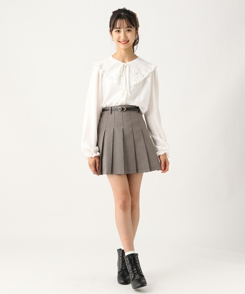 repipi armario（レピピ アルマリオ）の「ベルト付きプリーツスカート（スカート・キッズ・チャコールグレー/ブラック/ブラウン/ミント/シルバー/グレー/グレー系その他・SMALL/MEDIUM/LARGE）」の21枚目の写真