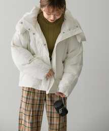 KBF | グリーンダウンサイドスリットフーディージャケット(ダウンジャケット/コート)
