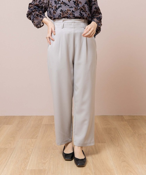 flower(フラワー)の「スムーステーパードパンツ(その他パンツ・レディース・ブラック/グレー・FREE)」の1枚目の写真