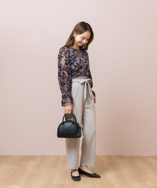 flower(フラワー)の「スムーステーパードパンツ(その他パンツ・レディース・ブラック/グレー・FREE)」の10枚目の写真