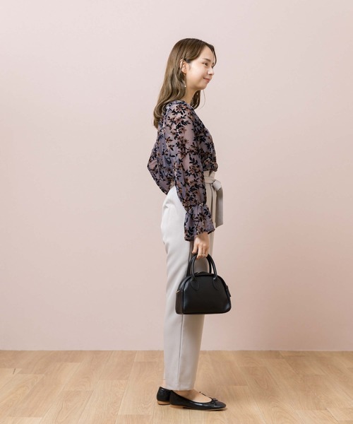 flower(フラワー)の「スムーステーパードパンツ(その他パンツ・レディース・ブラック/グレー・FREE)」の12枚目の写真