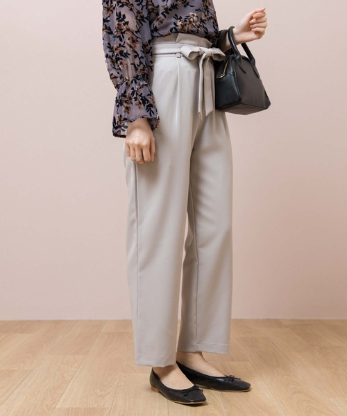 flower(フラワー)の「スムーステーパードパンツ(その他パンツ・レディース・ブラック/グレー・FREE)」の11枚目の写真