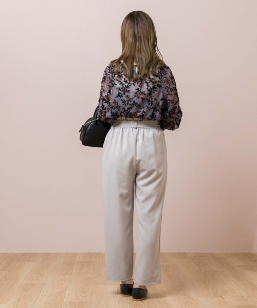 flower(フラワー)の「スムーステーパードパンツ(その他パンツ・レディース・ブラック/グレー・FREE)」の14枚目の写真